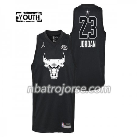Barn Chicago Bulls Tröja Michael Jordan  23 2018 All Star Jordan Brand Svart Swingman